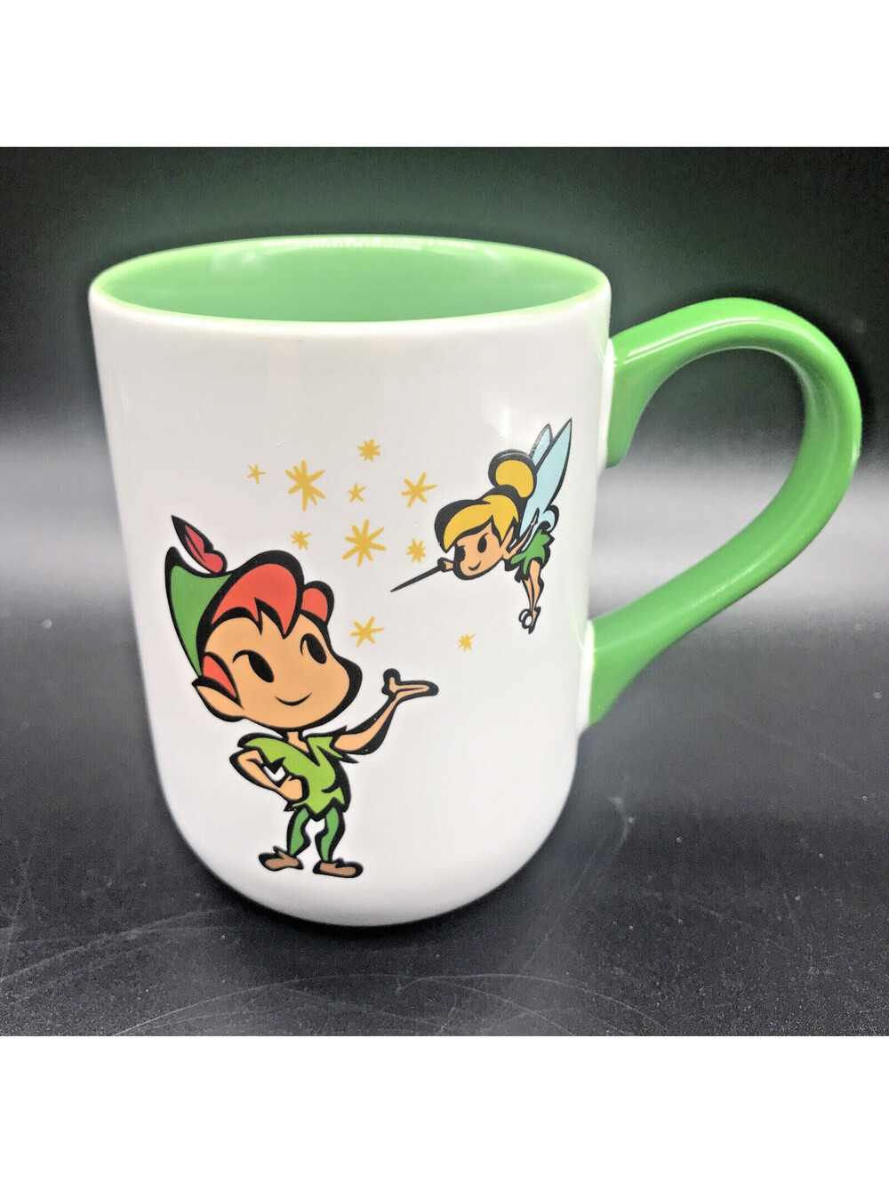 Disney Parks Peter Pan Tinkerbell Coffee Cup Castle Mug Kawaii Style 10 oz